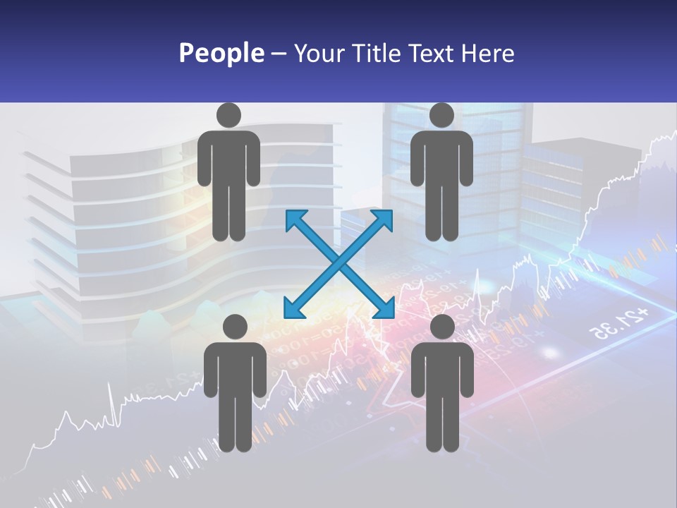 A Business Powerpoint Presentation With Buildings And Graphs PowerPoint Template