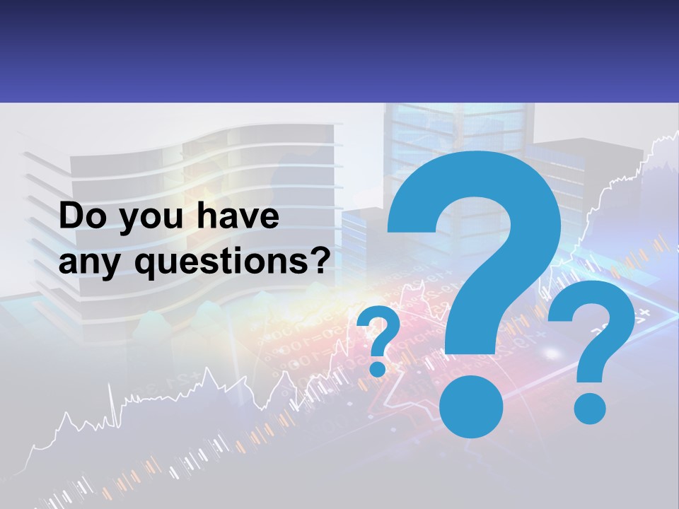 A Business Powerpoint Presentation With Buildings And Graphs PowerPoint Template