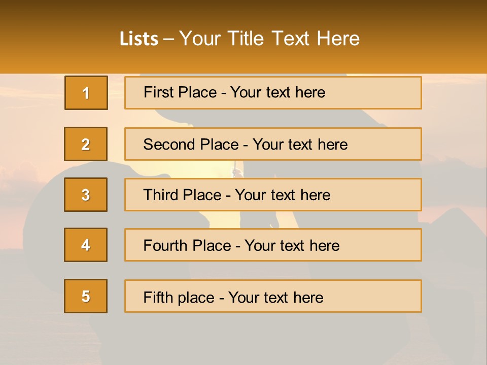 A Silhouette Of A Man Holding A Baby At Sunset PowerPoint Template