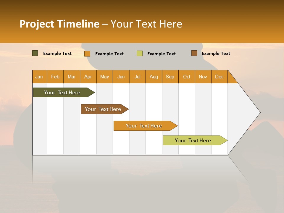 A Silhouette Of A Man Holding A Baby At Sunset PowerPoint Template