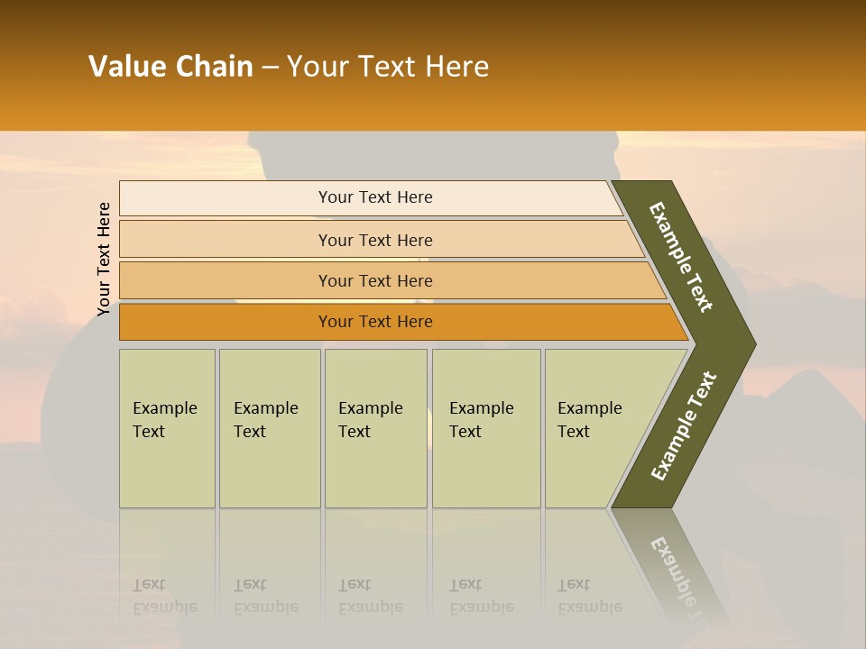 A Silhouette Of A Man Holding A Baby At Sunset PowerPoint Template
