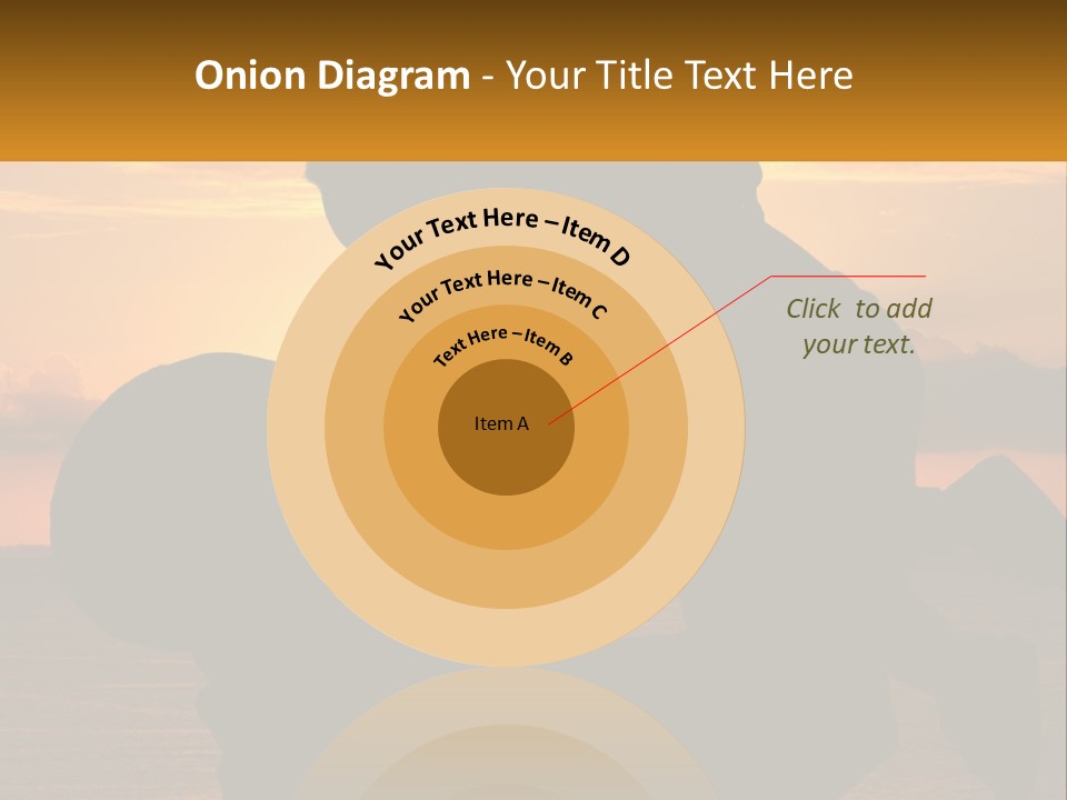 A Silhouette Of A Man Holding A Baby At Sunset PowerPoint Template