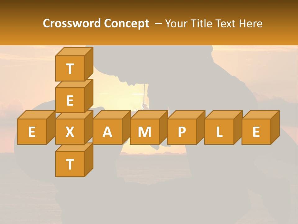 A Silhouette Of A Man Holding A Baby At Sunset PowerPoint Template