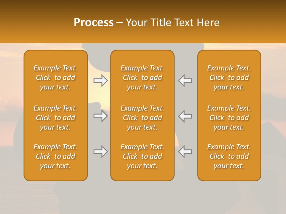 A Silhouette Of A Man Holding A Baby At Sunset PowerPoint Template
