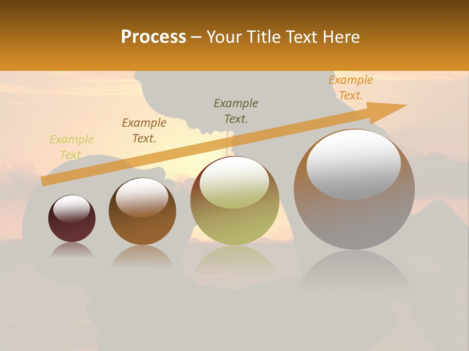 A Silhouette Of A Man Holding A Baby At Sunset PowerPoint Template