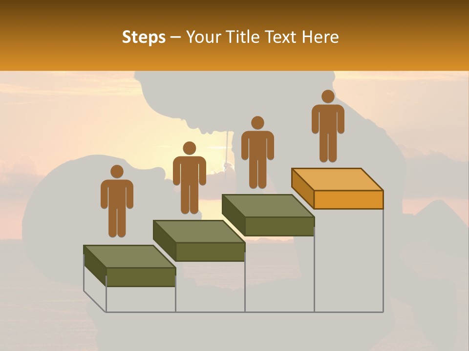 A Silhouette Of A Man Holding A Baby At Sunset PowerPoint Template