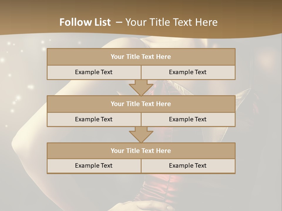 A Beautiful Woman In A Red Dress Powerpoint Template PowerPoint Template