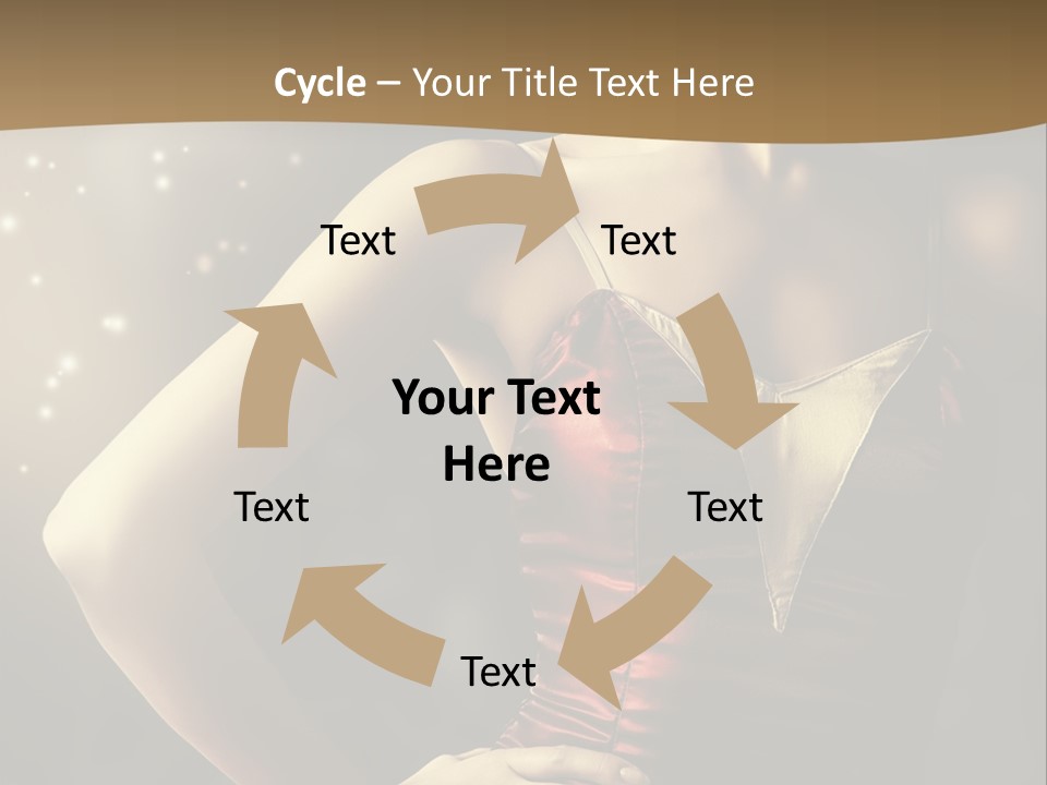 A Beautiful Woman In A Red Dress Powerpoint Template PowerPoint Template