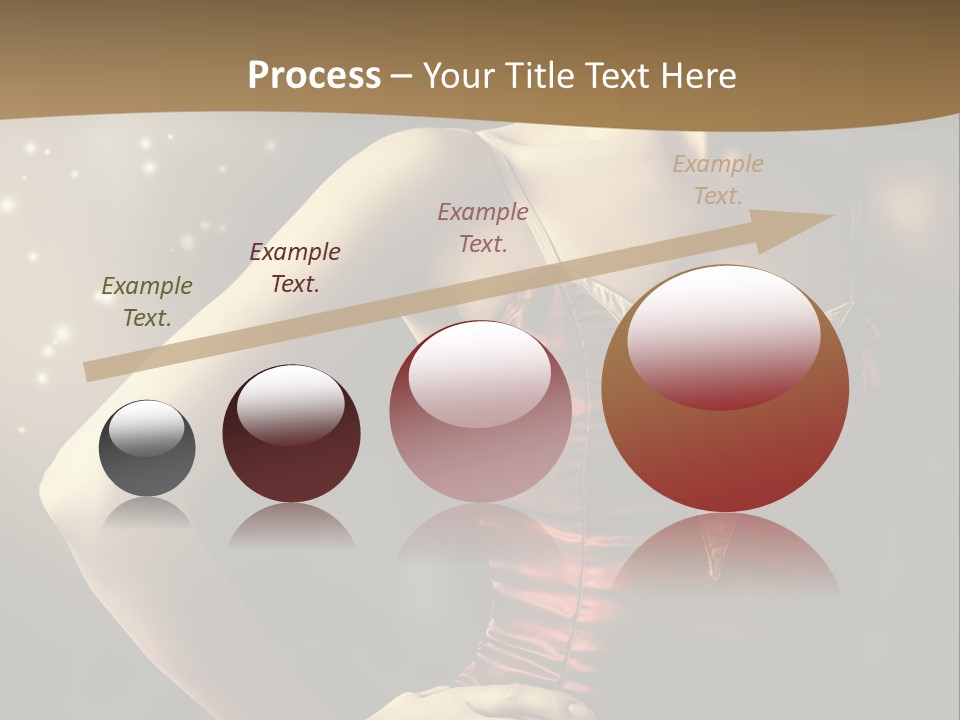 A Beautiful Woman In A Red Dress Powerpoint Template PowerPoint Template