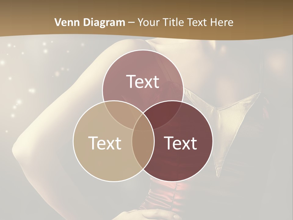 A Beautiful Woman In A Red Dress Powerpoint Template PowerPoint Template