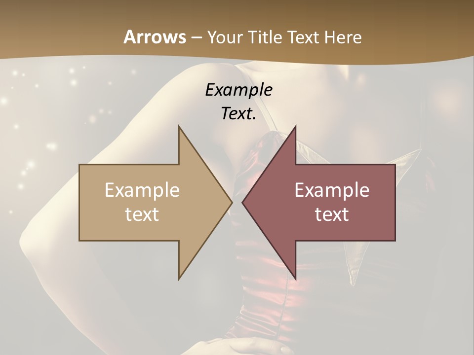 A Beautiful Woman In A Red Dress Powerpoint Template PowerPoint Template