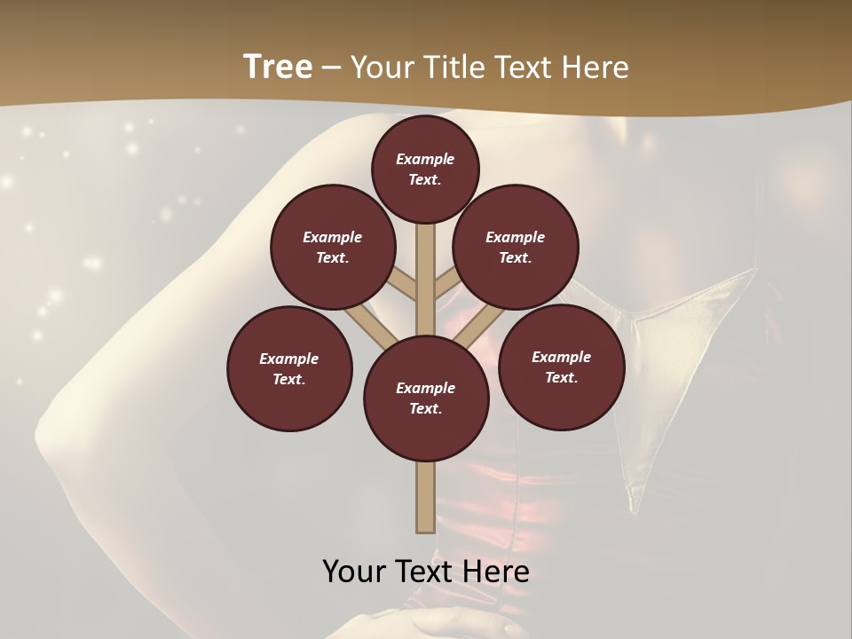 A Beautiful Woman In A Red Dress Powerpoint Template PowerPoint Template