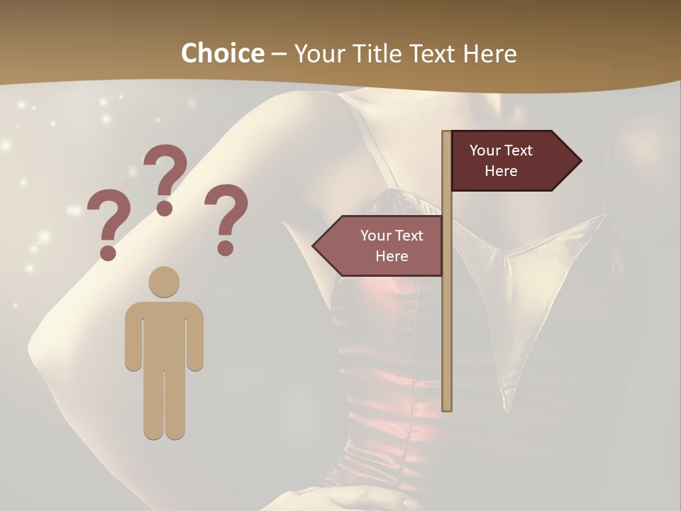 A Beautiful Woman In A Red Dress Powerpoint Template PowerPoint Template