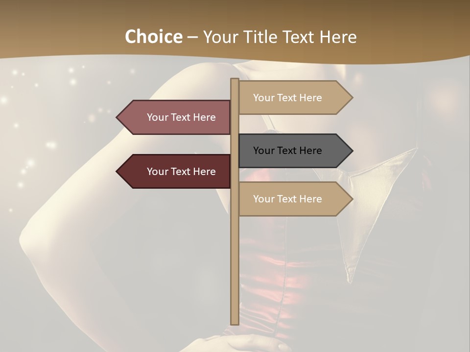 A Beautiful Woman In A Red Dress Powerpoint Template PowerPoint Template