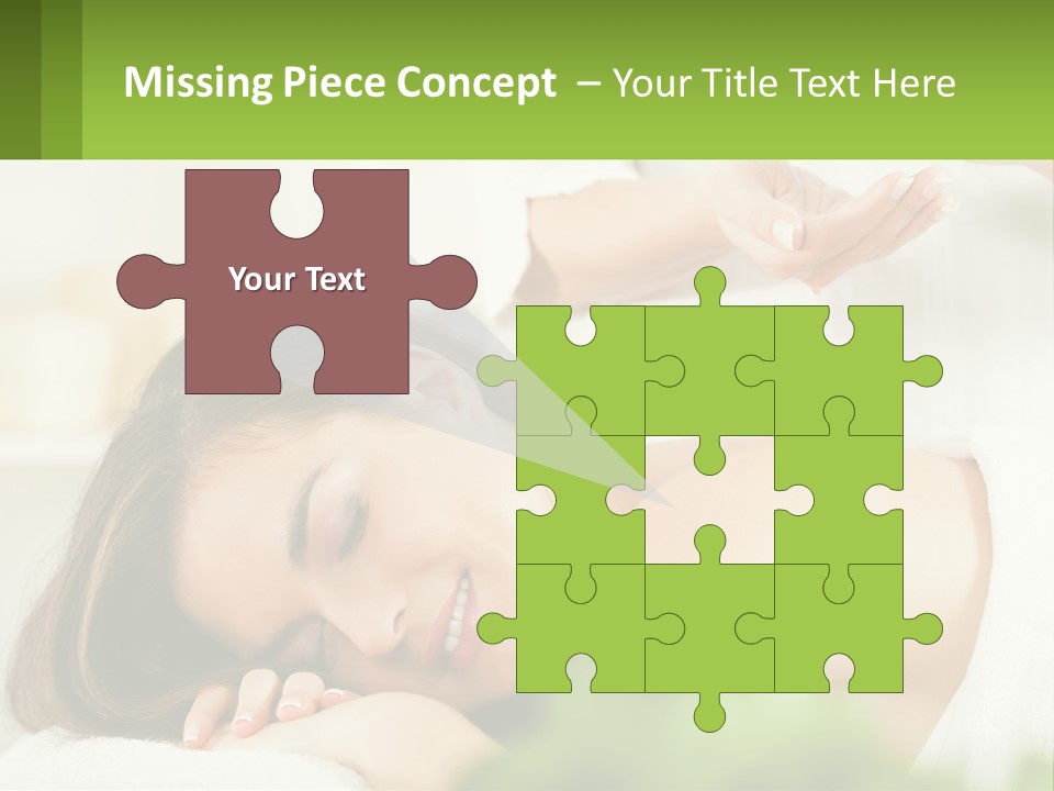 A Woman Getting A Massage With A Bottle Of Wine PowerPoint Template