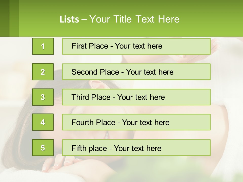 A Woman Getting A Massage With A Bottle Of Wine PowerPoint Template