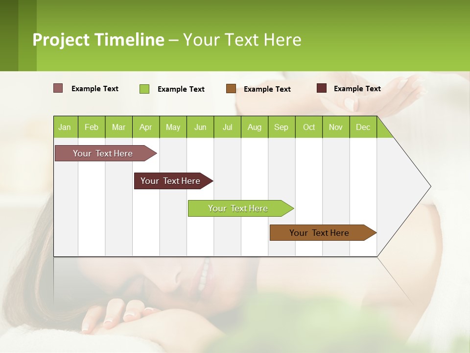 A Woman Getting A Massage With A Bottle Of Wine PowerPoint Template