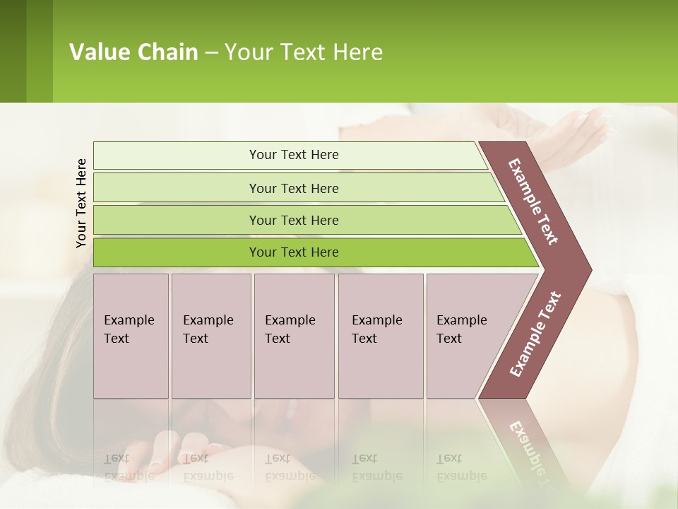 A Woman Getting A Massage With A Bottle Of Wine PowerPoint Template