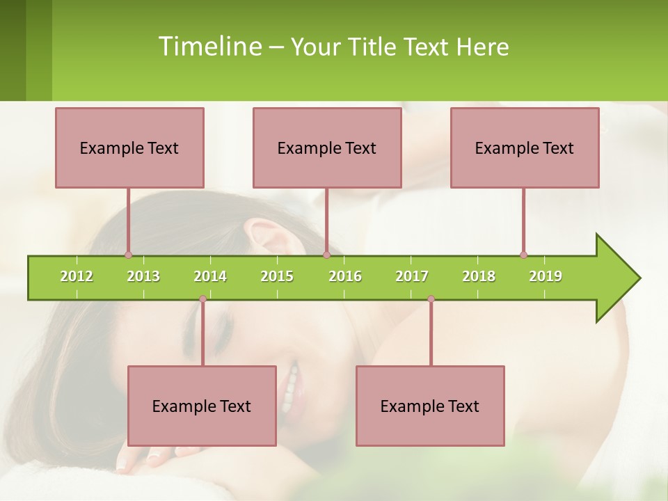 A Woman Getting A Massage With A Bottle Of Wine PowerPoint Template