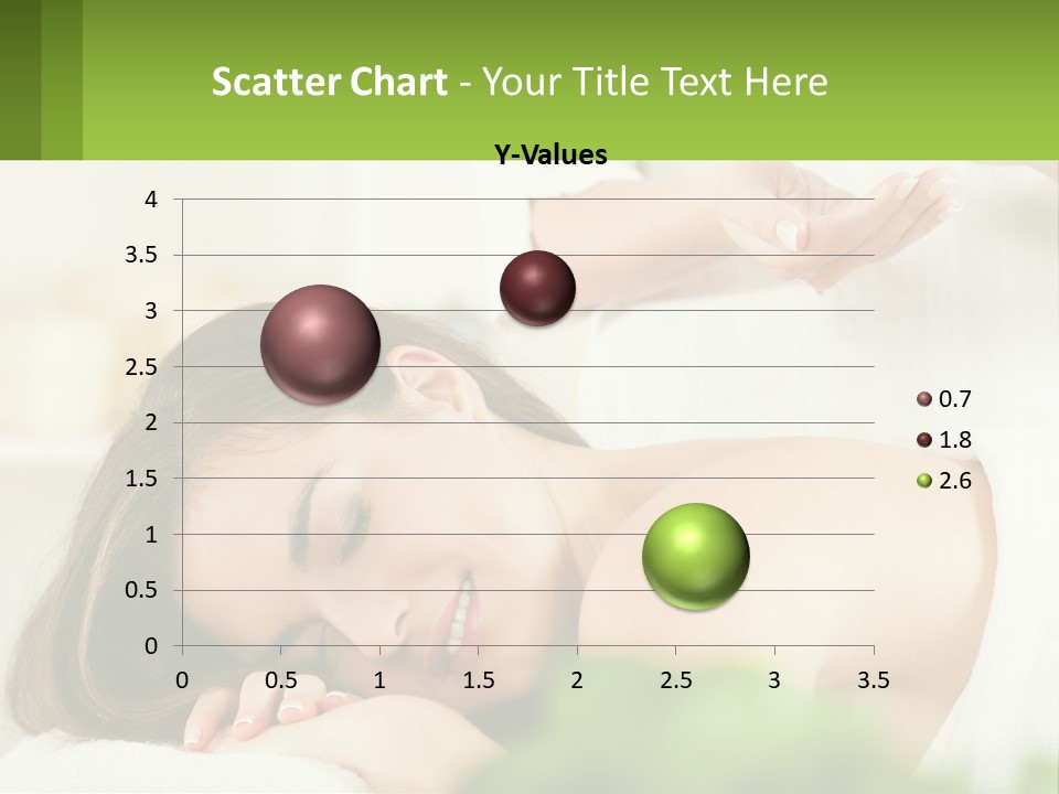 A Woman Getting A Massage With A Bottle Of Wine PowerPoint Template