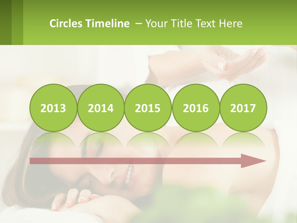 A Woman Getting A Massage With A Bottle Of Wine PowerPoint Template