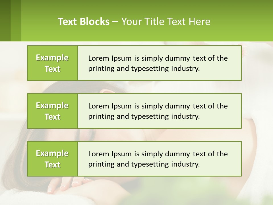 A Woman Getting A Massage With A Bottle Of Wine PowerPoint Template