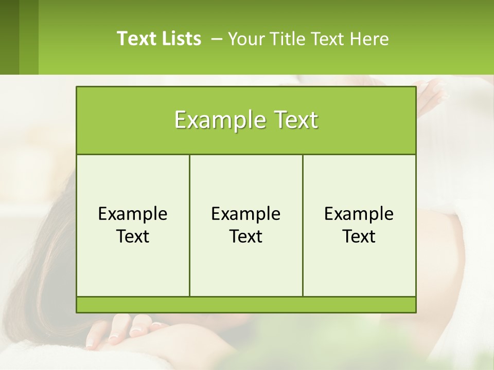 A Woman Getting A Massage With A Bottle Of Wine PowerPoint Template