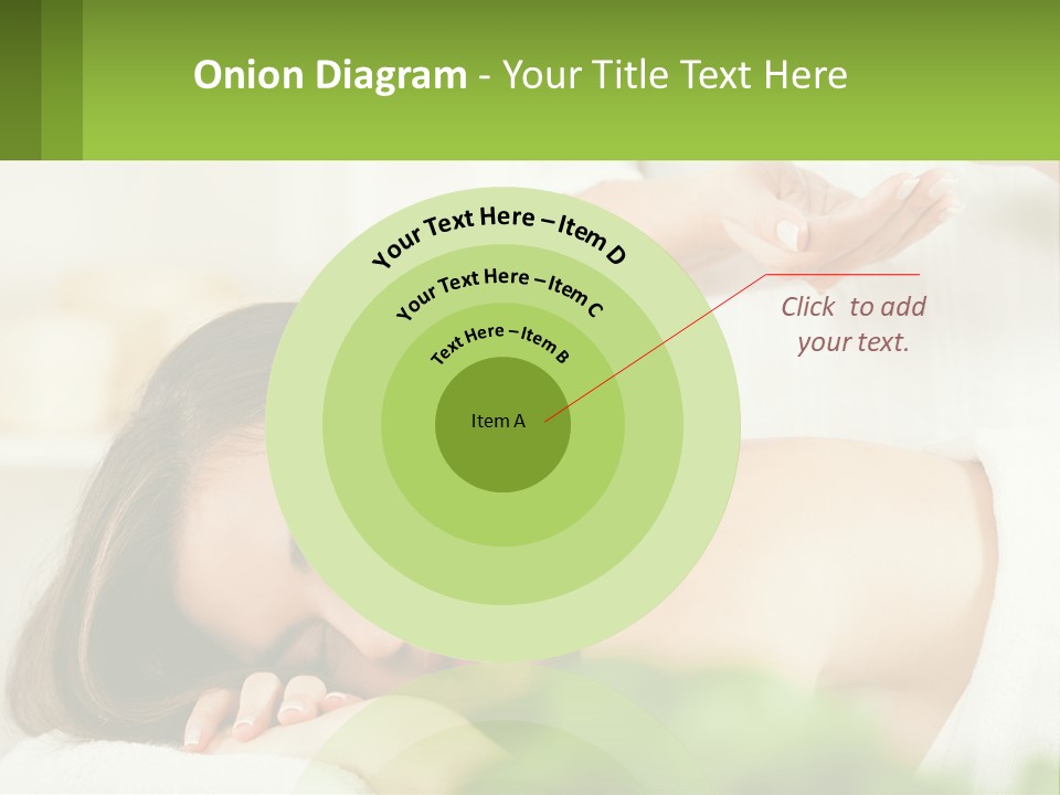 A Woman Getting A Massage With A Bottle Of Wine PowerPoint Template