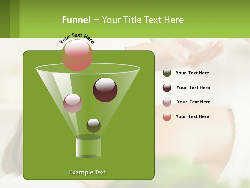 A Woman Getting A Massage With A Bottle Of Wine PowerPoint Template