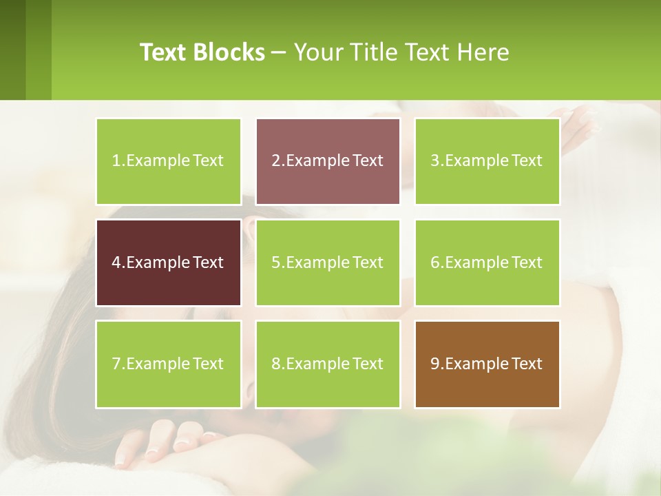 A Woman Getting A Massage With A Bottle Of Wine PowerPoint Template