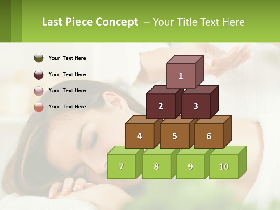 A Woman Getting A Massage With A Bottle Of Wine PowerPoint Template