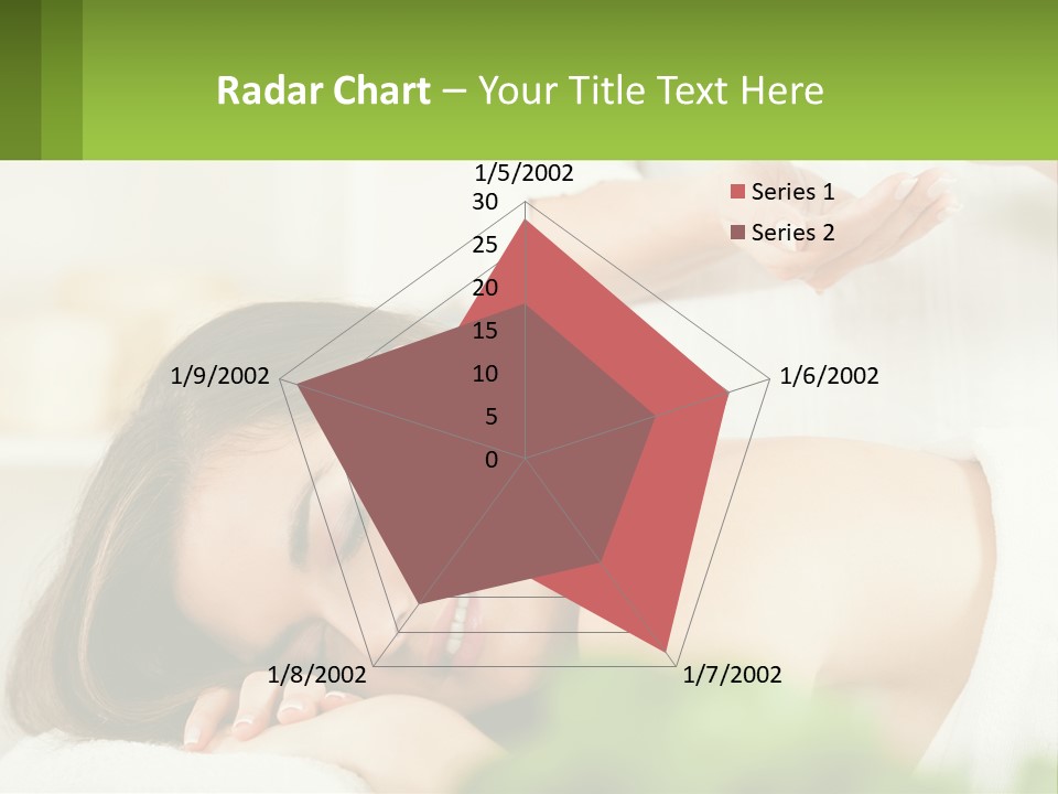 A Woman Getting A Massage With A Bottle Of Wine PowerPoint Template