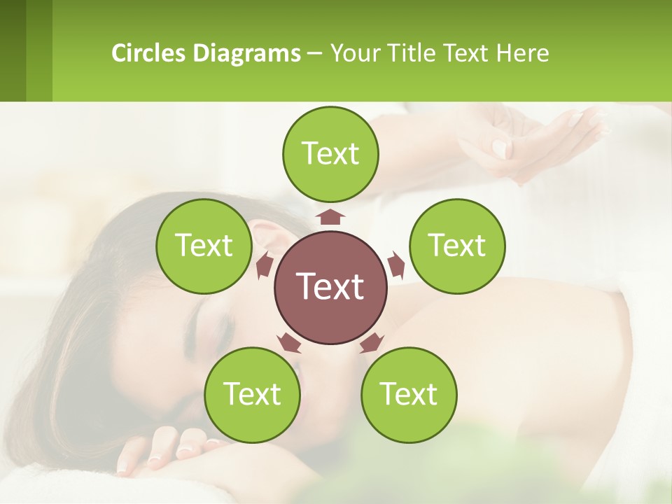 A Woman Getting A Massage With A Bottle Of Wine PowerPoint Template