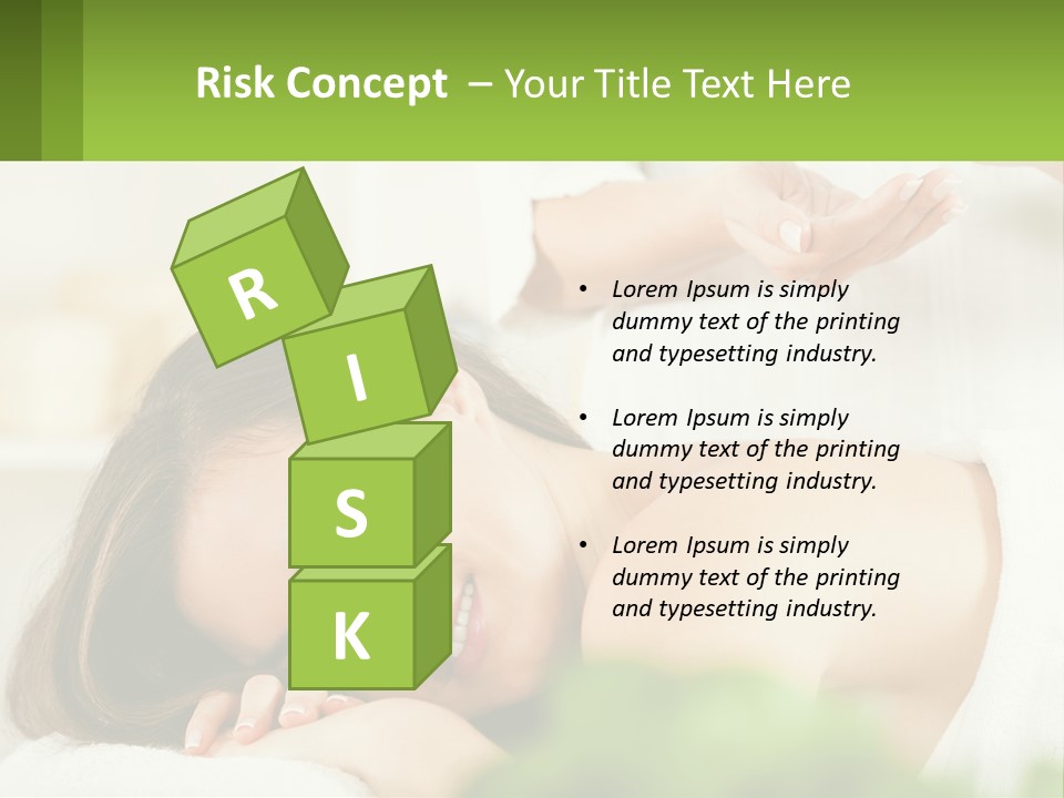 A Woman Getting A Massage With A Bottle Of Wine PowerPoint Template