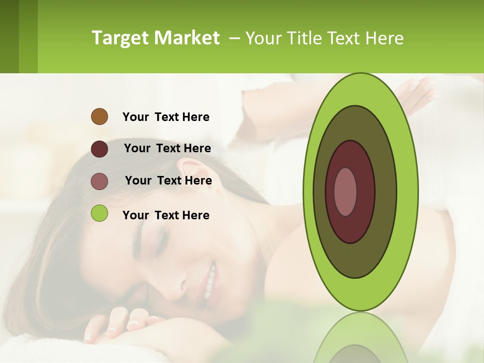 A Woman Getting A Massage With A Bottle Of Wine PowerPoint Template