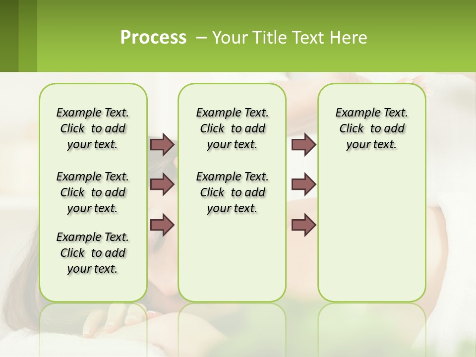 A Woman Getting A Massage With A Bottle Of Wine PowerPoint Template