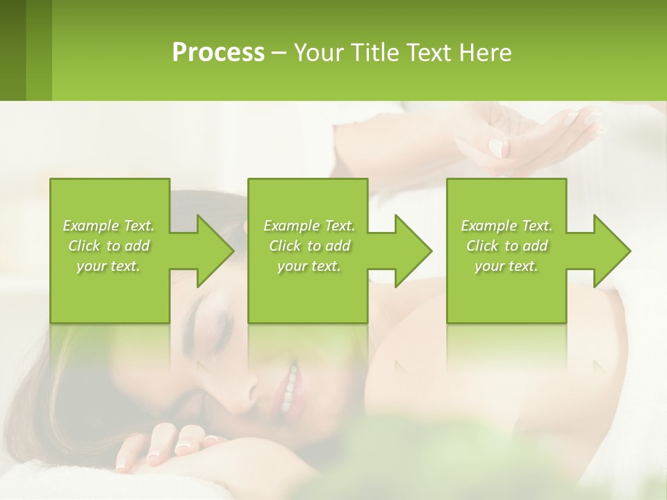 A Woman Getting A Massage With A Bottle Of Wine PowerPoint Template