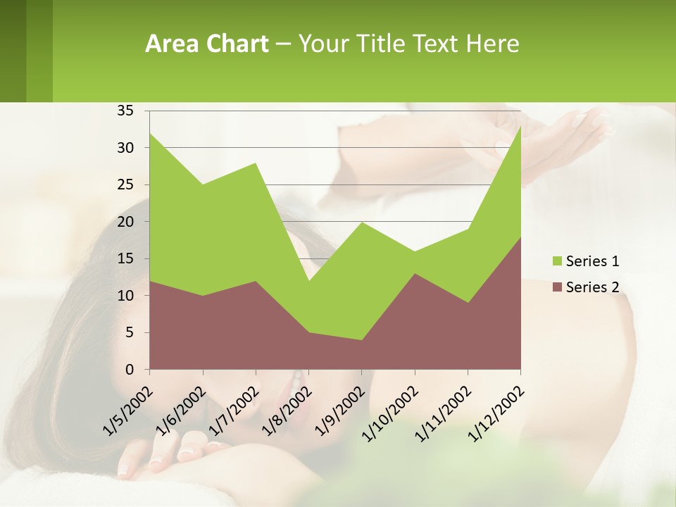 A Woman Getting A Massage With A Bottle Of Wine PowerPoint Template