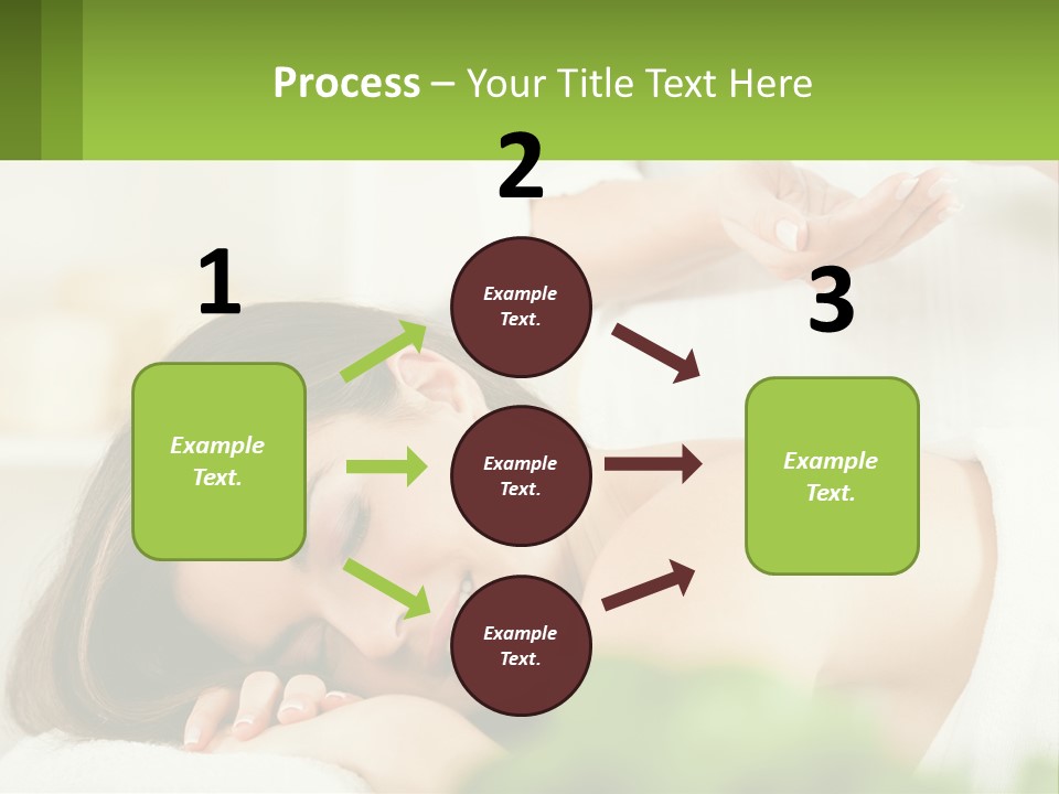 A Woman Getting A Massage With A Bottle Of Wine PowerPoint Template