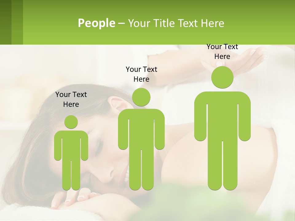 A Woman Getting A Massage With A Bottle Of Wine PowerPoint Template