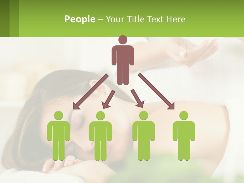 A Woman Getting A Massage With A Bottle Of Wine PowerPoint Template