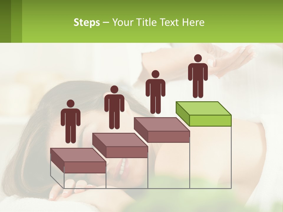 A Woman Getting A Massage With A Bottle Of Wine PowerPoint Template