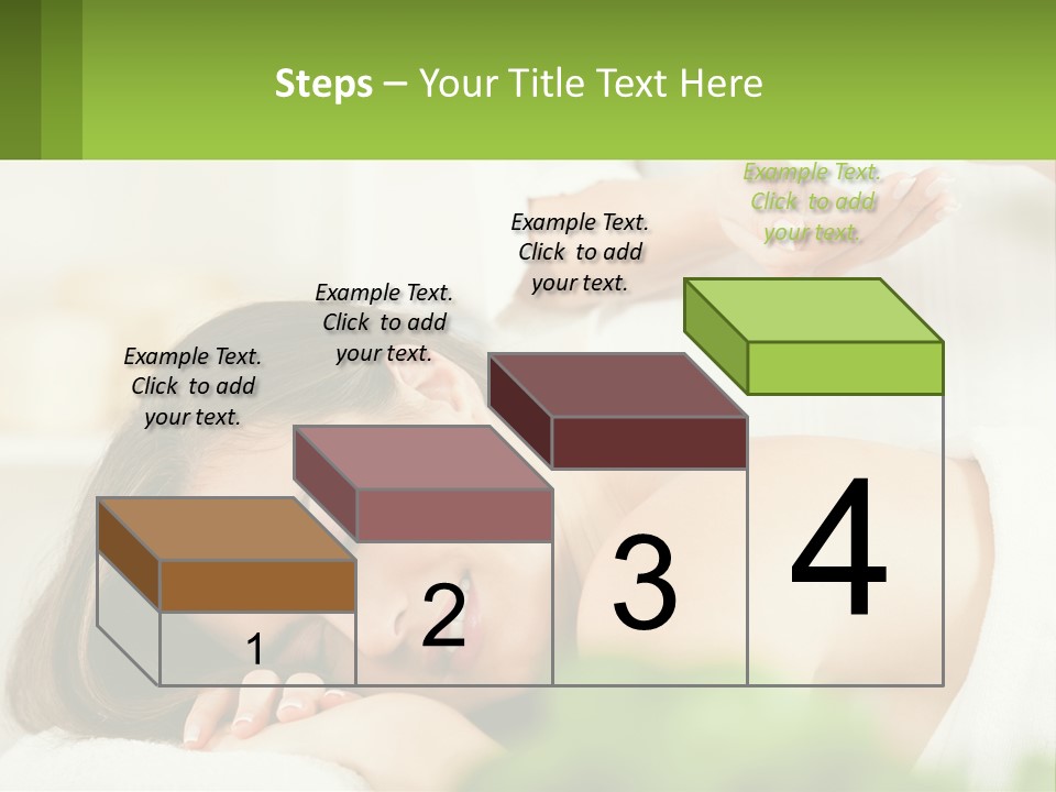 A Woman Getting A Massage With A Bottle Of Wine PowerPoint Template