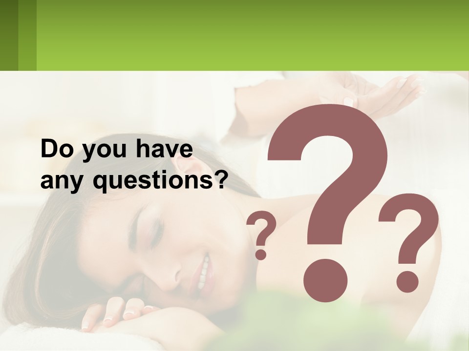 A Woman Getting A Massage With A Bottle Of Wine PowerPoint Template