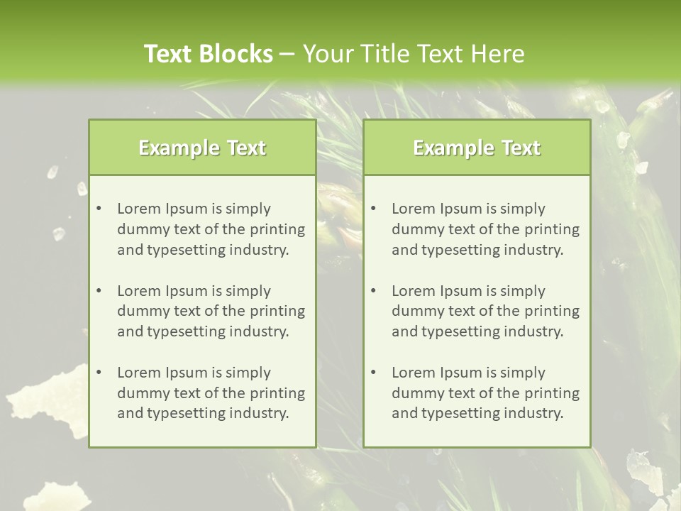 A Plate Of Asparagus With Parmesan Cheese On Top PowerPoint Template