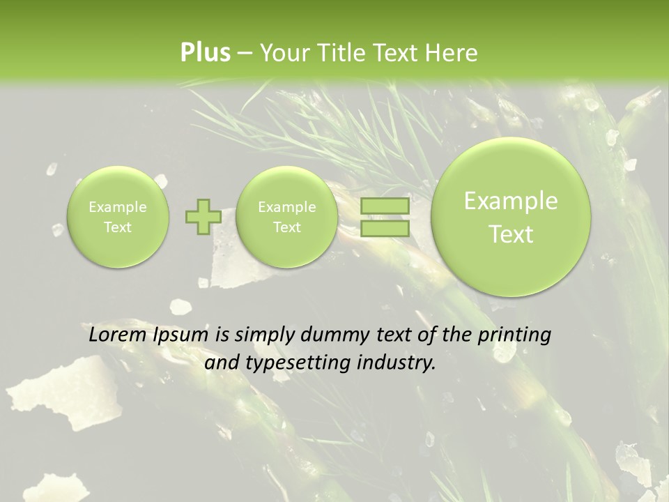 A Plate Of Asparagus With Parmesan Cheese On Top PowerPoint Template