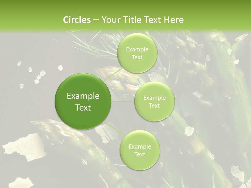 A Plate Of Asparagus With Parmesan Cheese On Top PowerPoint Template