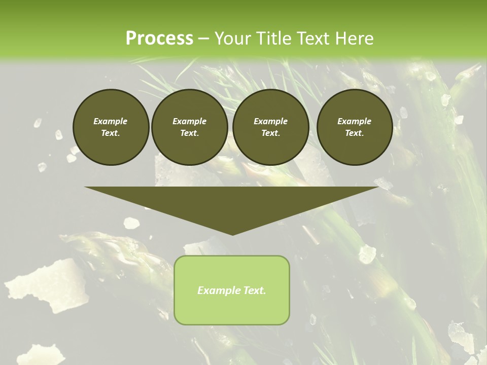 A Plate Of Asparagus With Parmesan Cheese On Top PowerPoint Template