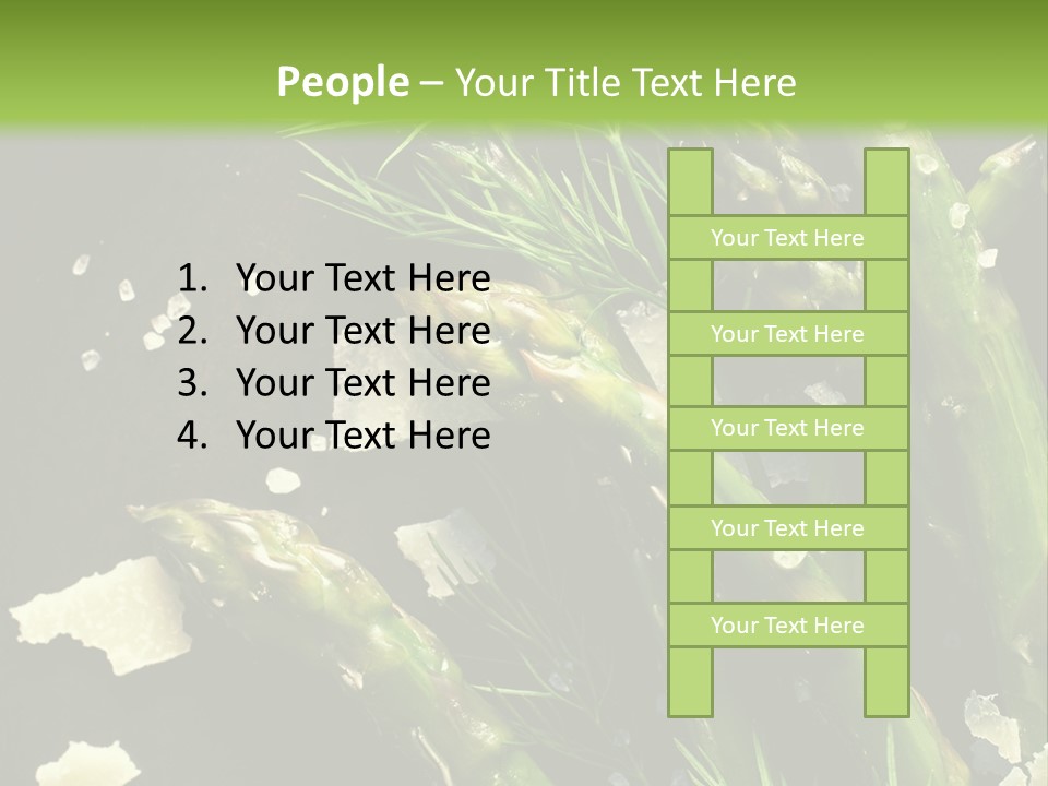 A Plate Of Asparagus With Parmesan Cheese On Top PowerPoint Template