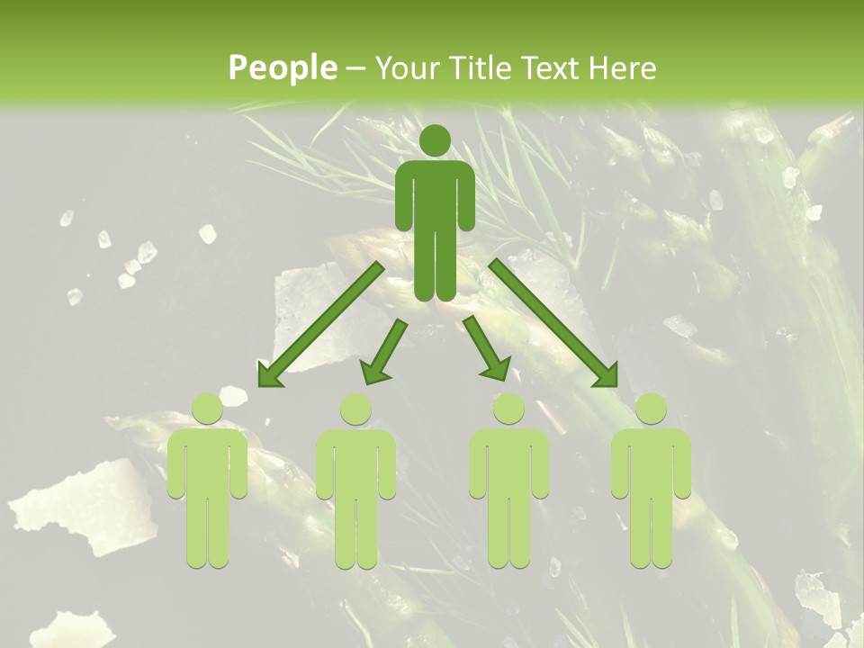 A Plate Of Asparagus With Parmesan Cheese On Top PowerPoint Template